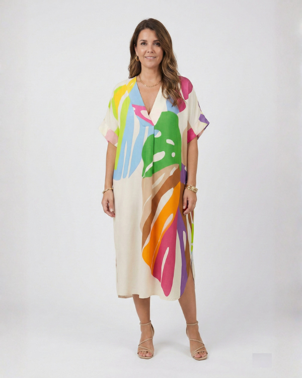 Rosaline – Farbiges Casual-Kleid